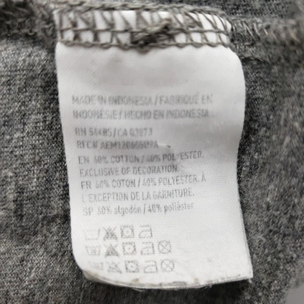 American Eagle Men's Legacy Tee Shirt Bird Logo Gray Minimalist Casual Basic L